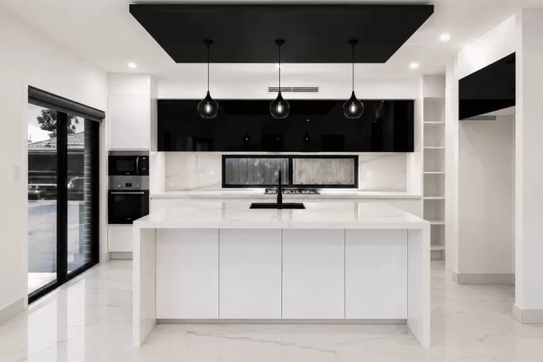 Modern Designer Kitchen with Stone Island Bench - Eighth Avenue, Austral NSW