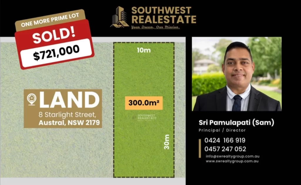 Recently Sold Residential Land at 8 Starlight Street, Austral NSW 2179 by South West Realty Group